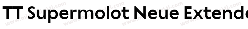 TT Supermolot Neue Extended Bold字体转换